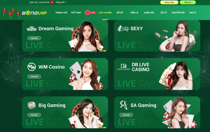 Giới thiệu về Bongvip Live Casino